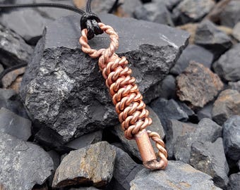 Pendant in the form of a quantum coil.EMF protection-Energy Healing.Sacred cubit