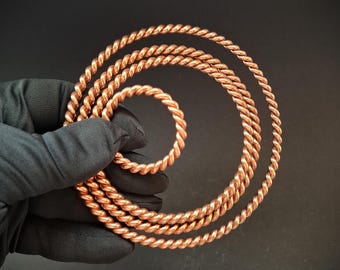Tensor Rings Set: Sacred Cubit Copper Healing Tools