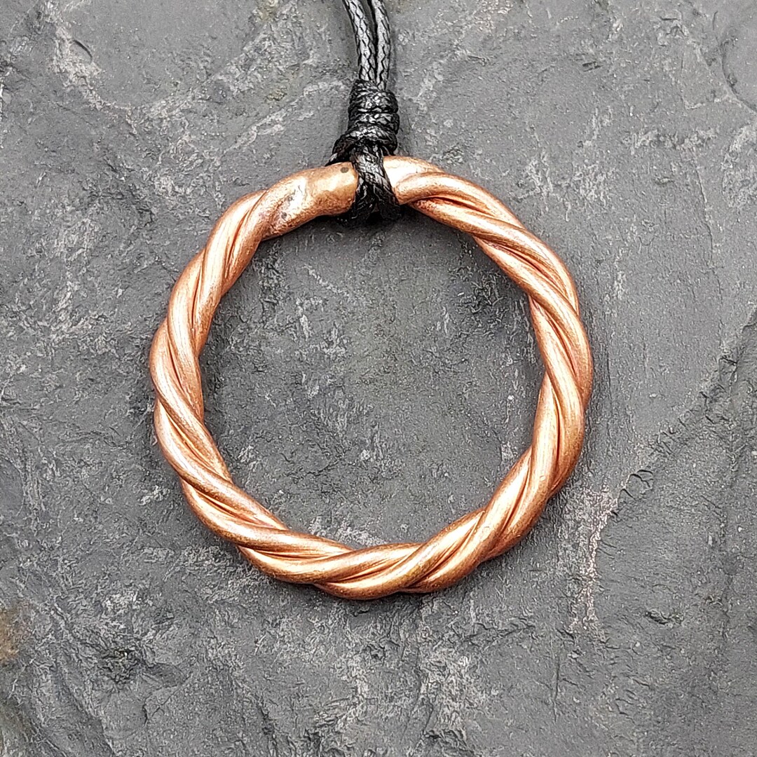 Handcrafted Tensor Ring Pendant - Triple Weave 10 Gauge - 144 Mhz (1/4 ...