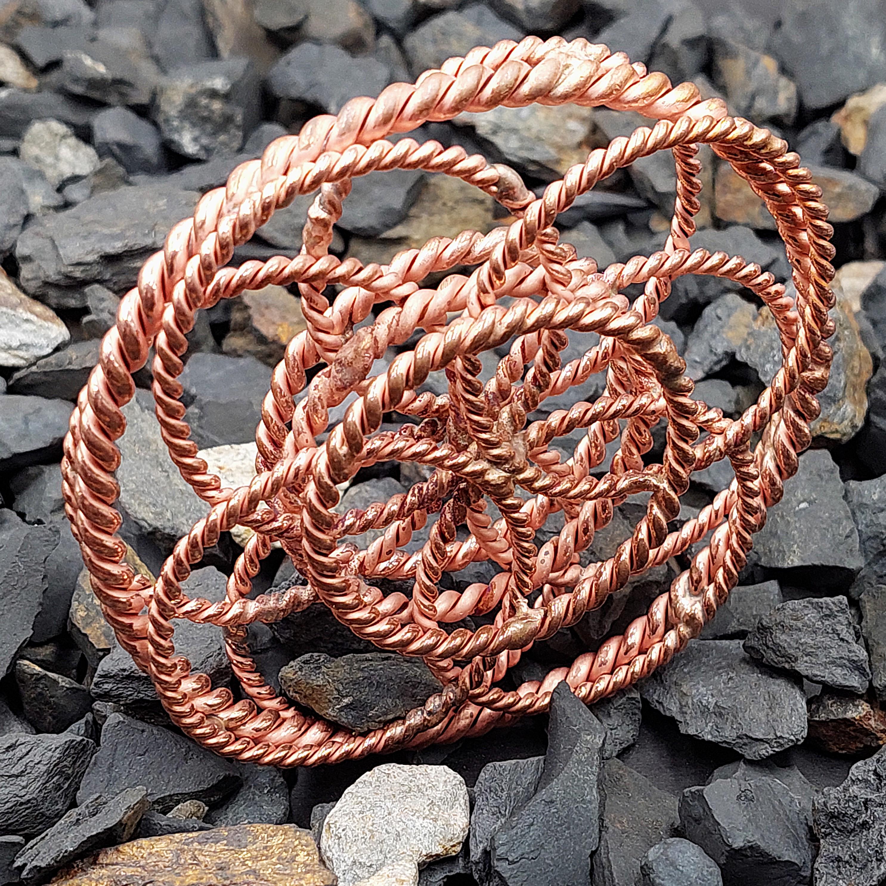 Tensor Rings Copper 177 Mhz Copper Tensor Ring Energy Harmonizer – Sacred Geometry Handmade ...