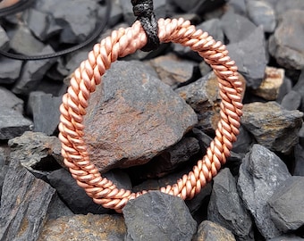 Handmade Tensor Ring–8-Strand Copper Weave–Energy Tool for Healing; 144MHz (1/4)