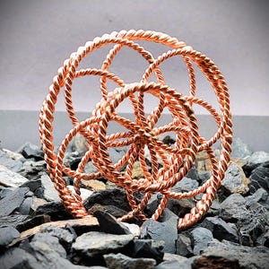 177 MHz Copper Tensor Ring Energy Harmonizer – Sacred Geometry Handmade