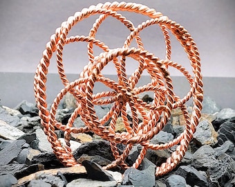 177 MHz Copper Tensor Ring Energy Harmonizer – Sacred Geometry Handmade