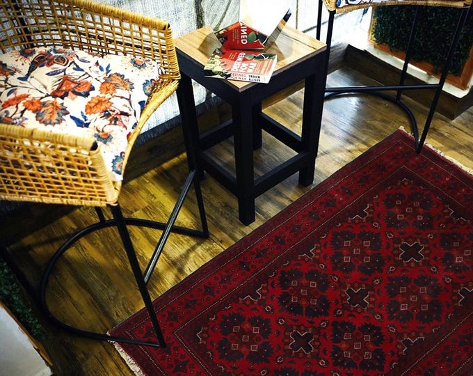 Hand-knotted Red Khal Mohammadi, 3.28 x 4.92ft