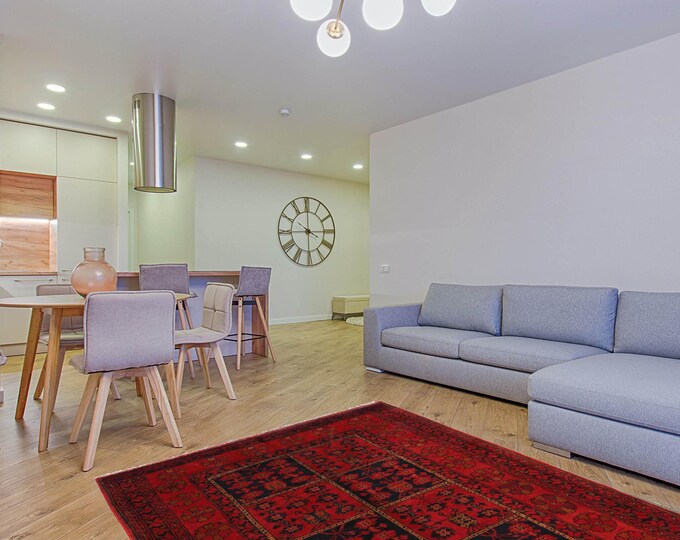 Hand-knotted Red Khal Mohammadi, 3.28 x 4.92ft