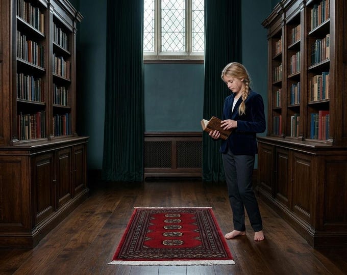 2.1 X 3.2 ft Red Geomatrical Handmade ,Mori Bokhara Cotton and Wool