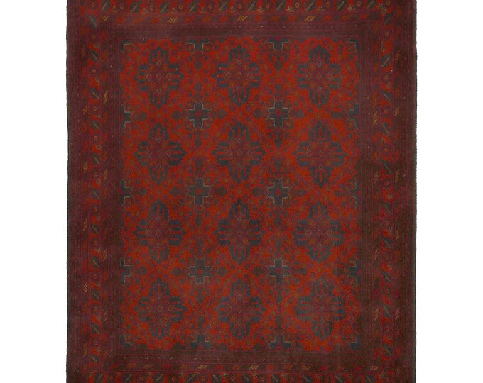 Hand-knotted Red Khal Mohammadi, 4.92 x 6.56 ft