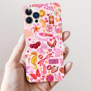 Pink Coquette Collage Phone Case, Cute and Trendy Aesthetic, iPhone 15 14 13 12 11 Pro Max Samsung Galaxy S22 Ultra