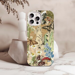 Vintage collage phone case, Botanical college phone case, iPhone 15 14 13 12 11 Pro Max Samsung Galaxy S22 Ultra Wonderful Phone Case