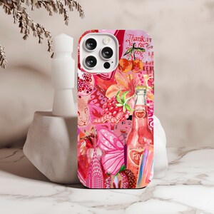 Pink Phone Case, Cute and Coquette Collage Phone Case, Cute Aesthetic iPhone 15 14 13 12 11 Pro Max Samsung Galaxy S22 S23 S24 Ultra