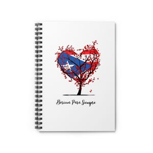 Paraiso Isleño Boricua Tree  Spiral Notebook - Ruled Line Gifts for Boricuas Puerto Rico Back to School