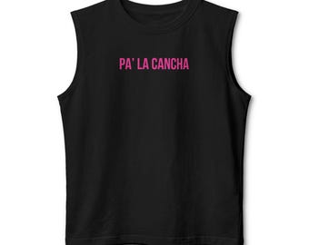 Pickleball Unisex Muscle Tank Top, Pa' La Cancha Puerto Rico Pickleball Shirt