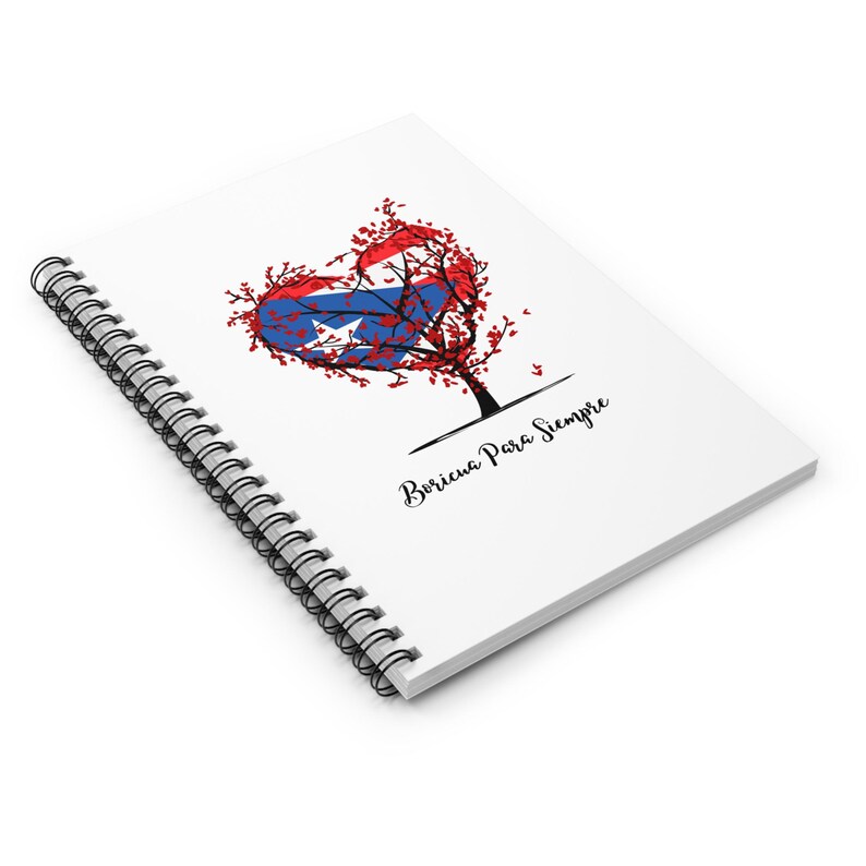 Paraiso Isleño Boricua Tree Spiral Notebook - Ruled Line Gifts for ...