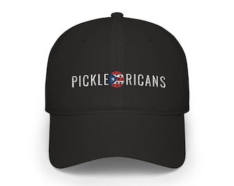 Embroidered Puerto Rico Pickleball Hat, Boricua Pride Cotton Baseball Cap