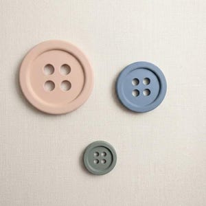 Giant Button Wall Art | Custom Nursery & Playroom Decor | 100mm 150mm 210mm