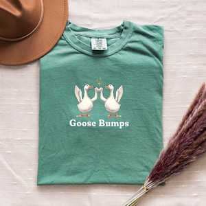 Goose T-shirt, Funny Shirt, Comfort Colors T-shirt, Goose Bumps, Silly Goose Shirt, Goose Animal Shirt, Comfort Colors 1717, Sarcastic Goose
