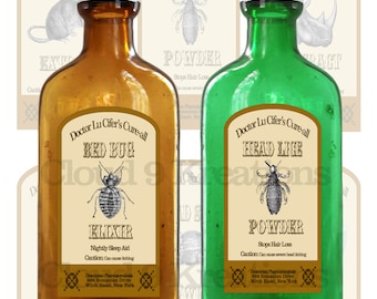 Halloween Apothecary Labels, Halloween Digital Download, Halloween Potion Labels, Halloween Printable Labels, Halloween Jar Labels