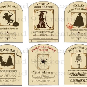 Halloween Apothecary Bottle Labels, Halloween Potion Labels, Halloween Apothecary Labels, Halloween Potion Labels,