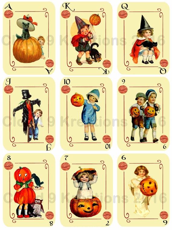 Gioco di Halloween per bambini, 24 carte da gioco, con 10 adesivi per