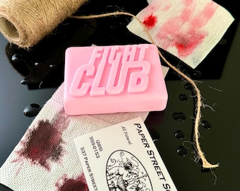 Savon Fight Club Fait Main – Réplique Officielle Film, Cadeau Cinéphile, Objet Geek David Fincher, Accessoire Original de Salle de Bain