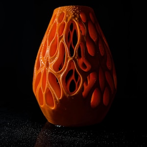 Decoratieve vaas met organisch patroon, voor gedroogde en kunstbloemen, modern en uniek interieuraccessoire