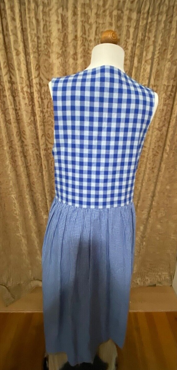 80s Applique Patchwork Cottagecore Handmade Dress… - image 10