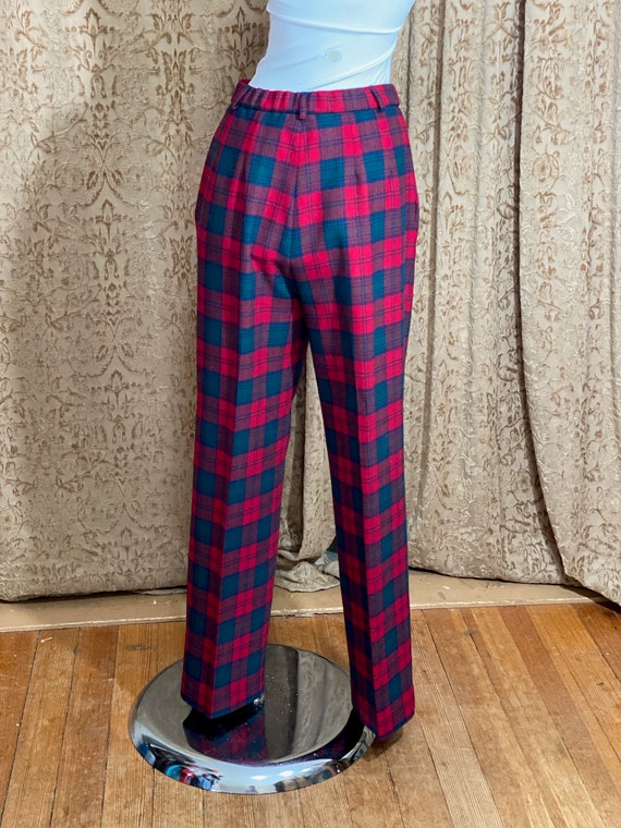 Clan Lindsay Tartan Plaid Pendleton Trousers Vintage - Gem