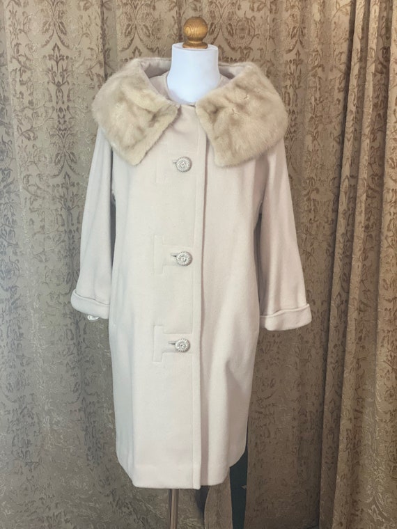 Vintage Cashmere Mink Coat Neusteters Vintage 50s… - image 2