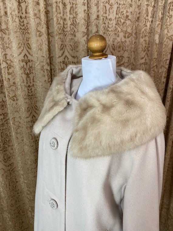 Vintage Cashmere Mink Coat Neusteters Vintage 50s… - image 7