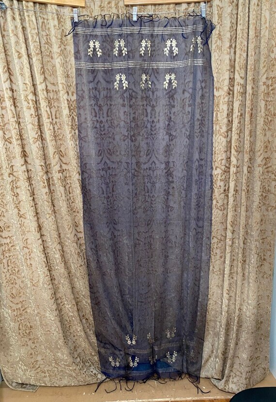 Sheer Silk Organza Large Scarf Shawl Dupatta STOL… - image 8