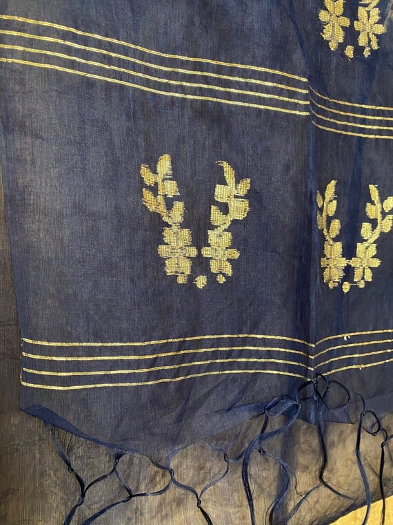 Sheer Silk Organza Large Scarf Shawl Dupatta STOL… - image 5