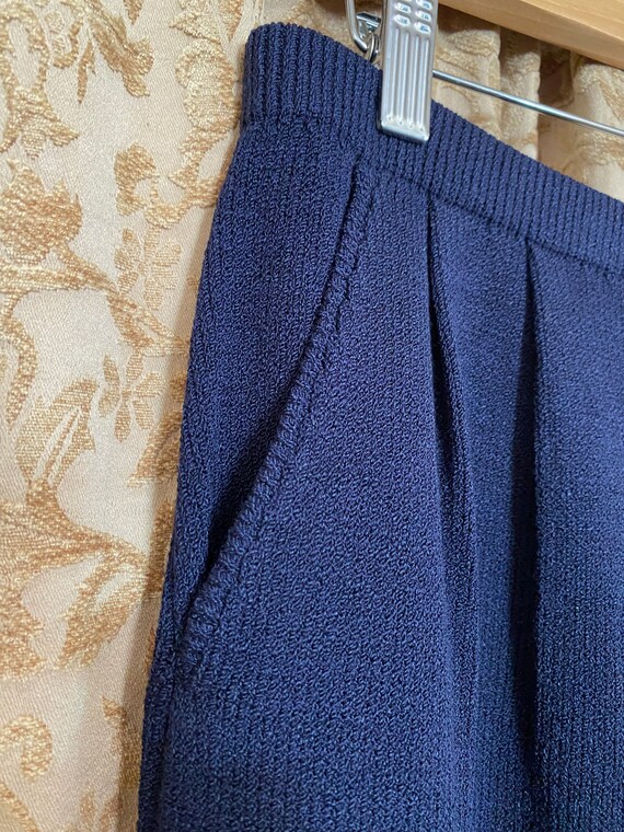 Navy St. John Pleated Trousers Pants Vintage 80s … - image 5