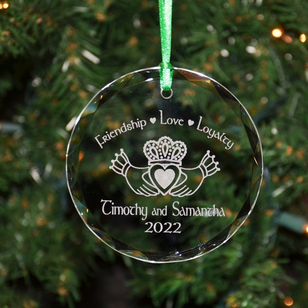 Irish Crystal Christmas Ornament Etsy