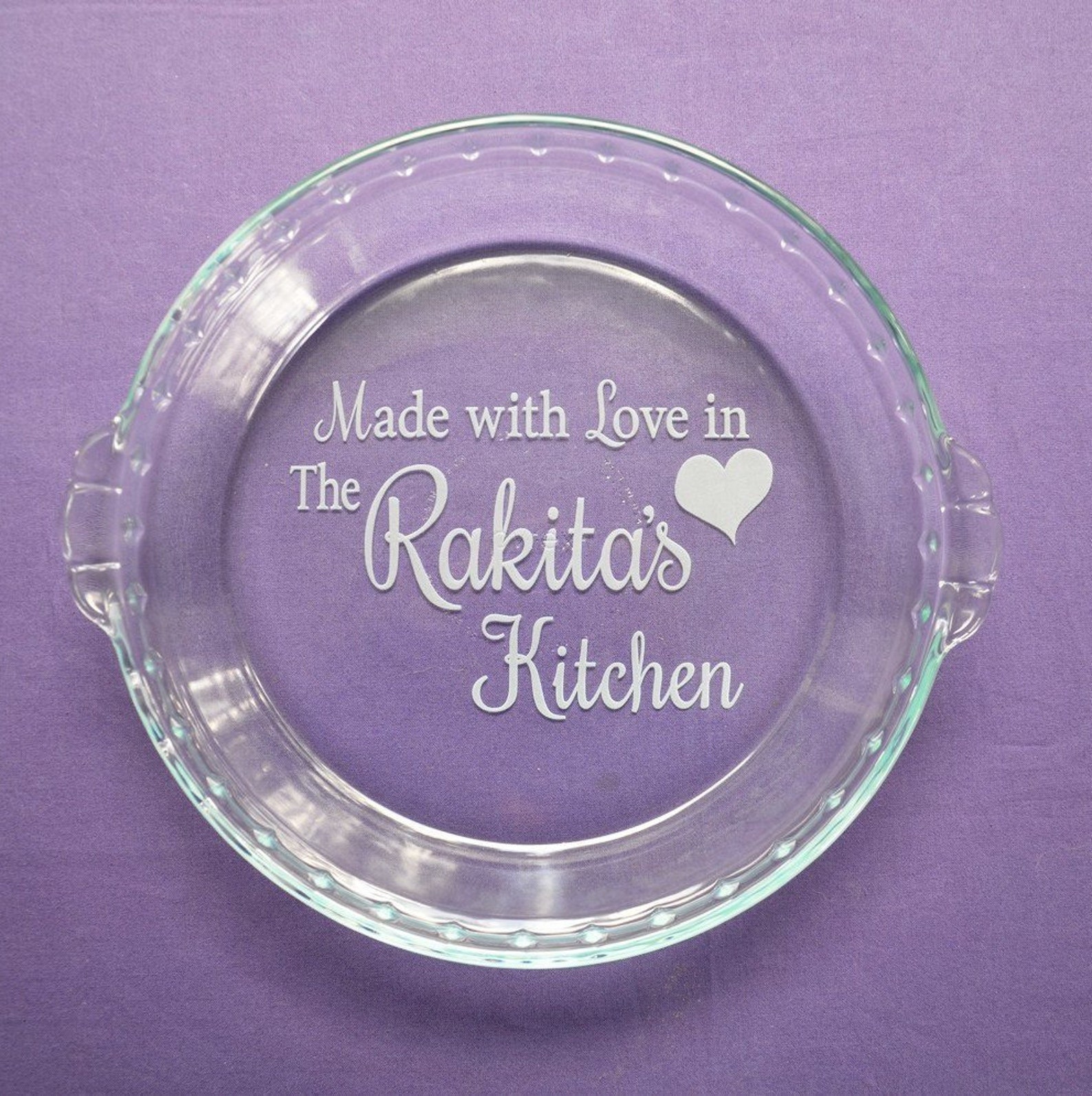 Custom Engraved Bakeware Personalized Made With Love From Etsy