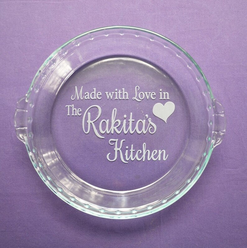 Custom Engraved Bakeware Personalized Made With Love From Etsy