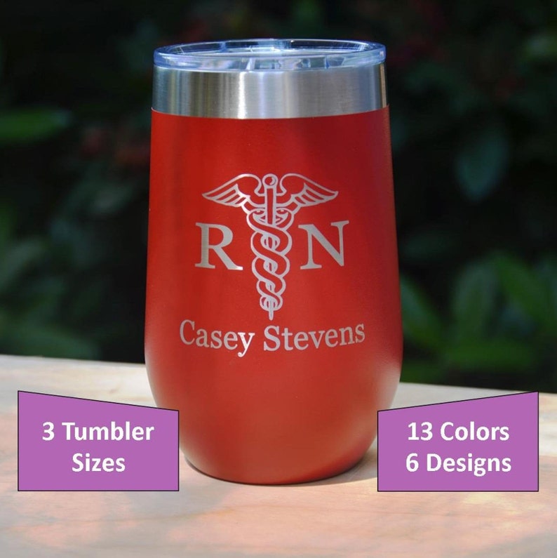 Healthcare Worker Appreciation Gift Personalized Engraved Nurse Tumbler Medical Student Gift RN Graduation Gift