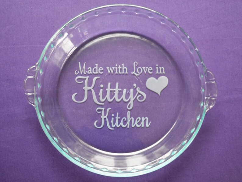 Custom Engraved Bakeware Personalized Made With Love From Etsy