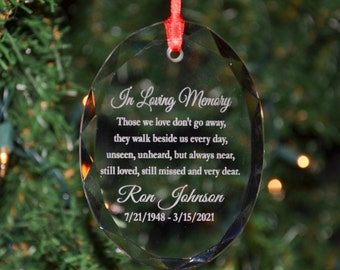 Sister Wreath Glass Christmas Tree Hanging Plaque Decoration Memorial ThinkingOf
