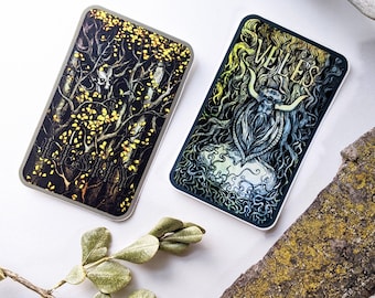 Veles & Leshy - Slavic Mythology Nature Forest Deity - Permanent Stickers