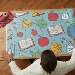 Papier numérique pour scrapbooking| Papier cadeau| Fond de carte postale | Papier numérique pour la rentrée scolaire