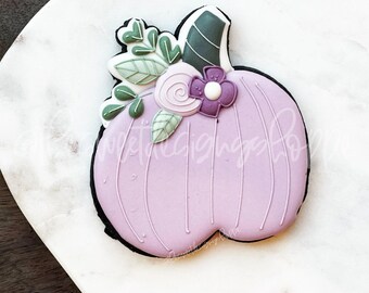 Modern Floral Pumpkin - Cookie Cutter