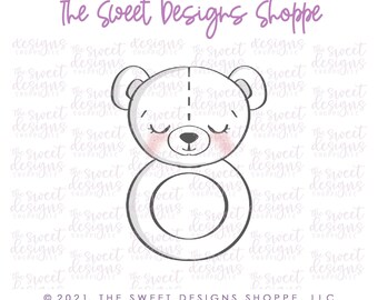 Teddy Bear Rattle - Cookie Cutter