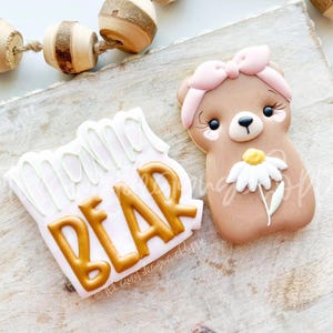 Mama Bear Modern Plaque - Cookie Cutter