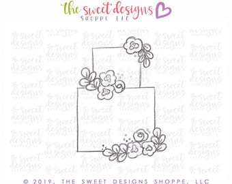 Floral Wedding Cake - Cookie Cutter