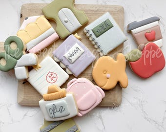 Chunky Back to School Set - Cookie Cutters Set - Set of 12 - Cookie Cutters - ETSY