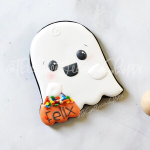 Ghost with Pumpkin- Cookie Cutter