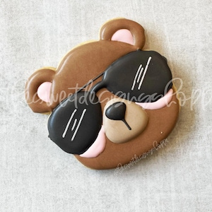 Bear Face With Sunglasses - Cookie Cutter