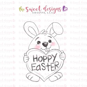 Bunny with Heart - Cookie Cutter