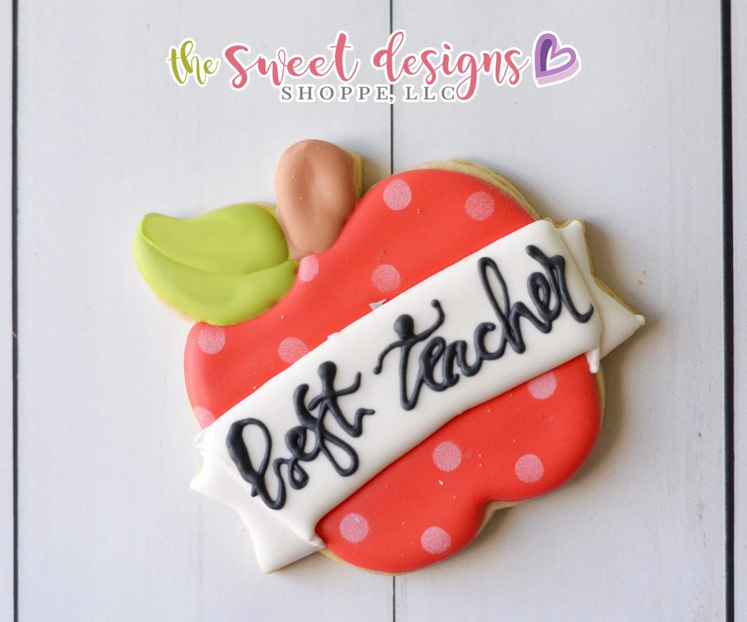 Apple With Ribbon V2 - Cookie Cutter - Etsy