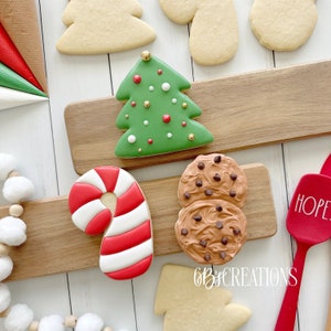 6 B&#39;s Creations: Teaching Partners Class - Kids Christmas 2023 - Set of 3 Cookie Cutters - Online Class not Included